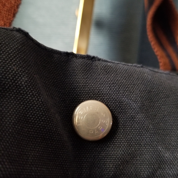 HERMES Denim Large tote bag - Picture 14 of 16